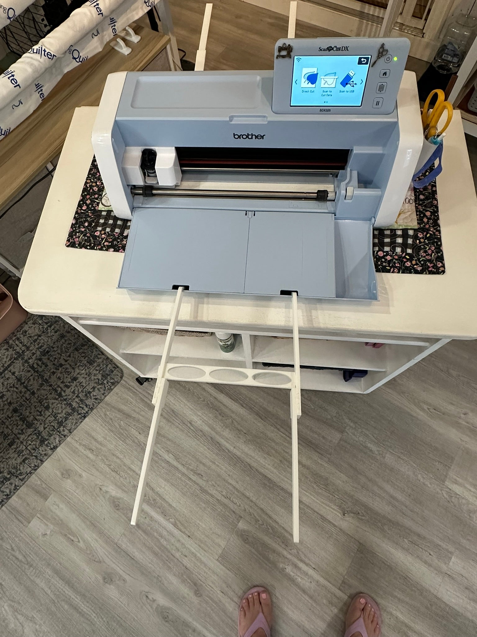 brother ScanNCut SDX1200 スキャン用マット付 Mat Support Legs for Brother ScanNCut (Front & Back Extender